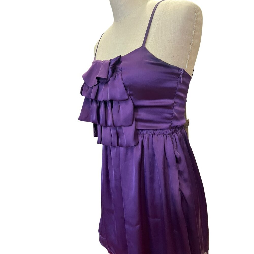 Fun 2 Fun Cocktail Dress Purple Spaghetti Strap Ruffled Prom Homecoming Dress So